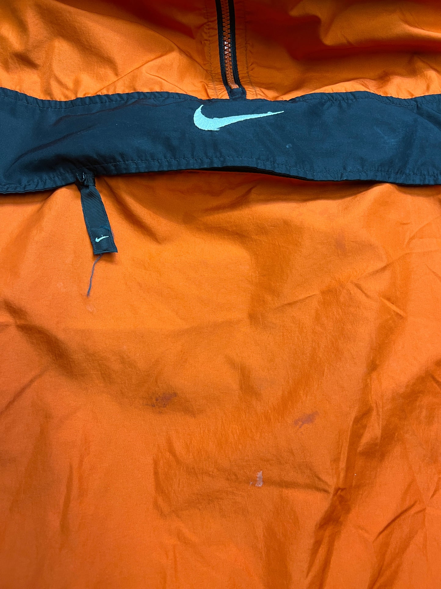 Nike ACG orange black and blue windbreaker Size Large USED v11444