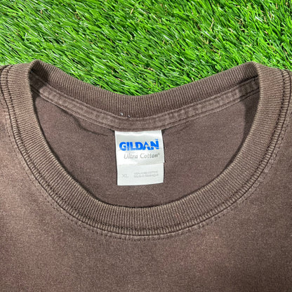2007 Tri State Brown Dirt Bike Nationals Tee Size XL USED v17600