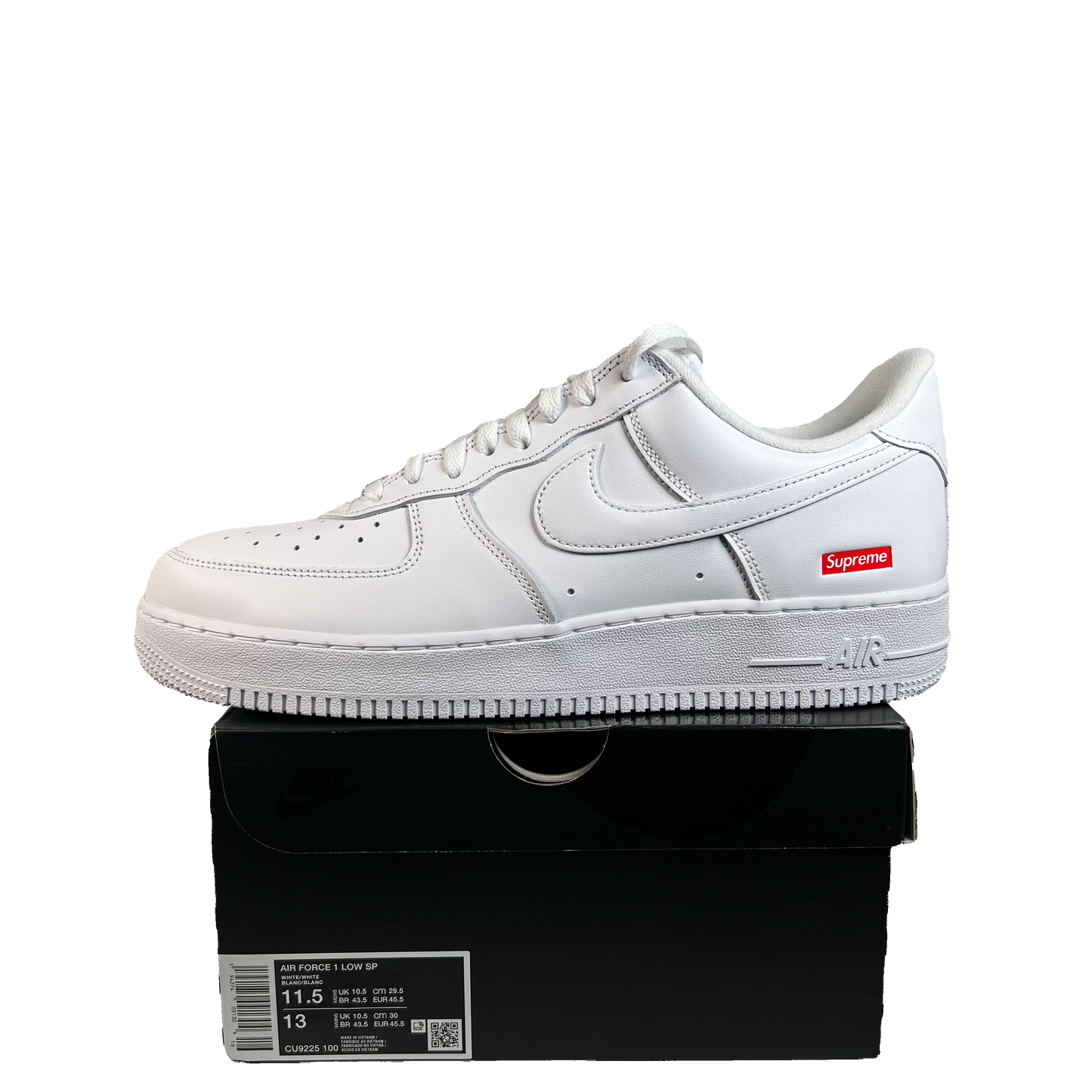 Nike Air Force One Low Supreme White (2025) Size 11.5 NEW s22500