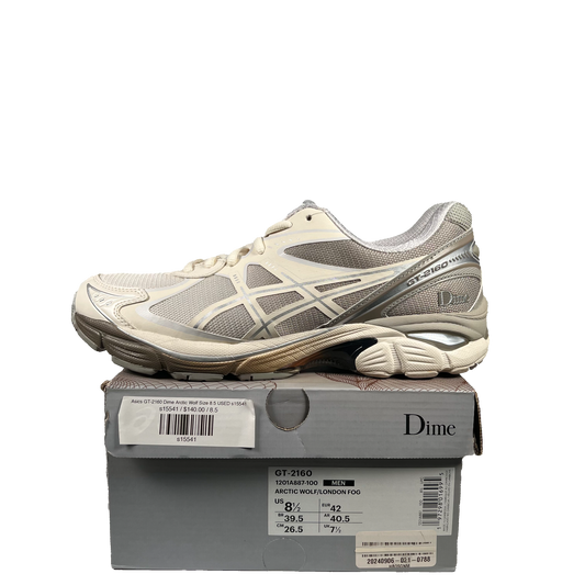 Asics GT-2160 Dime Arctic Wolf Size 8.5 USED s15541