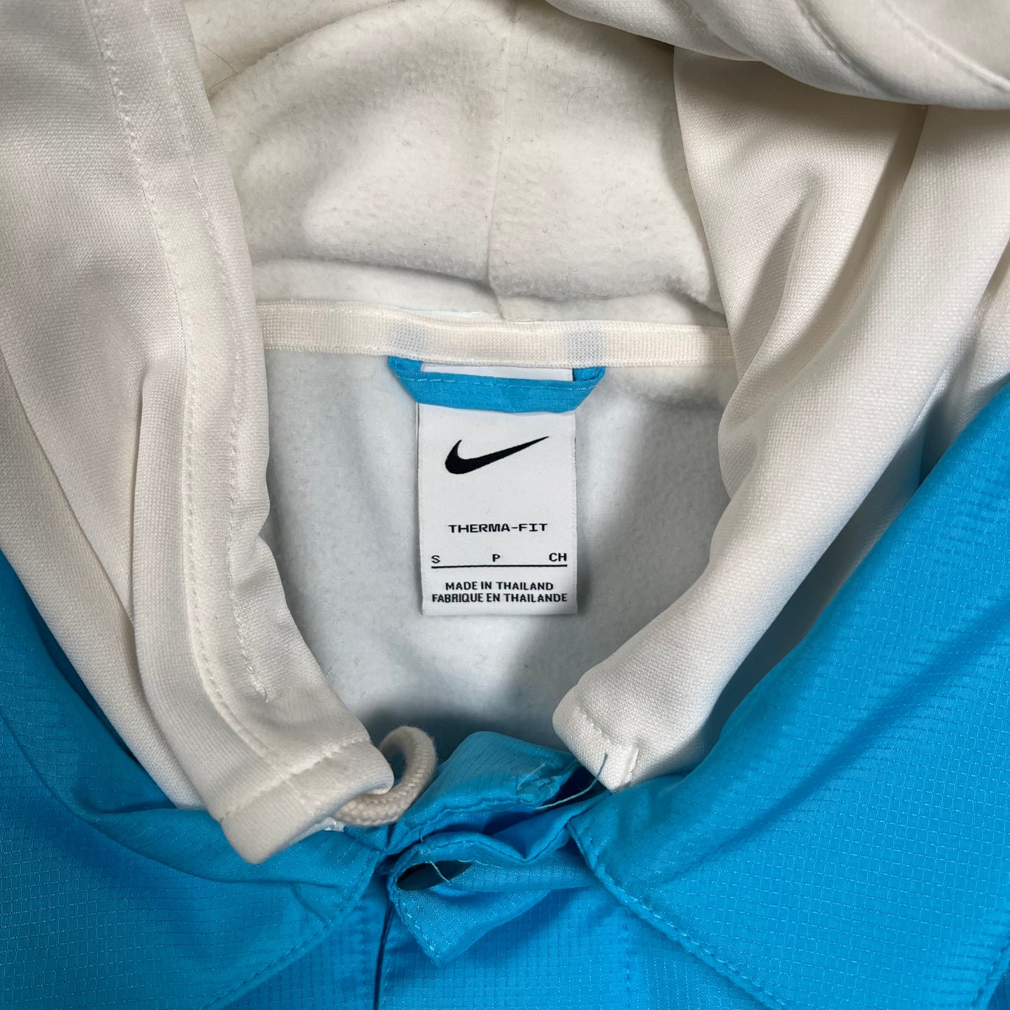 Nike Blue Coach's Jacket with Hood Size Small USED v18298