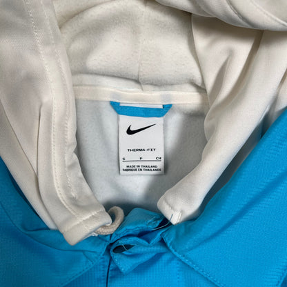 Nike Blue Coach's Jacket with Hood Size Small USED v18298