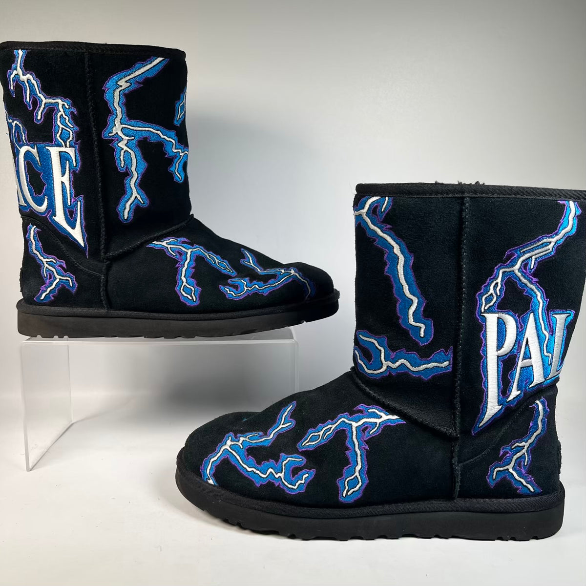 Ugg Palace Lightning Black Boots (2023) Size 11 USED s23466