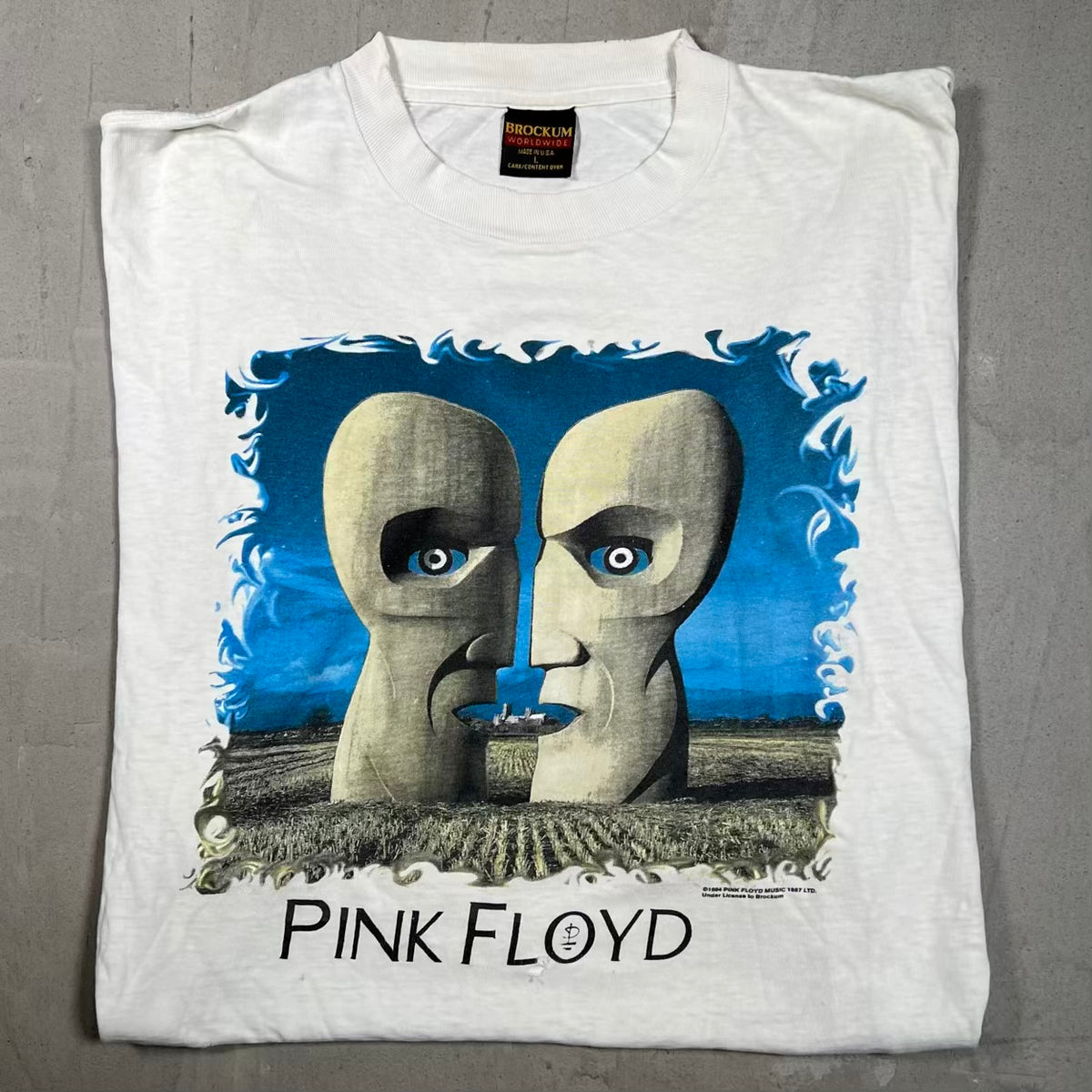 1994 Pink Floyd North American Tour White Trashed Tee Size XL USED v20161