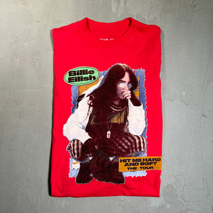 Billie Eilish Hit Me Hard & Soft Tour Red Longsleeve Size Small USED v19599