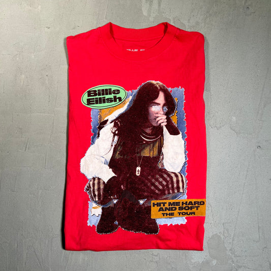Billie Eilish Hit Me Hard & Soft Tour Red Longsleeve Size Small USED v19599