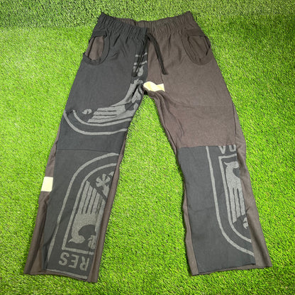 Kanye West Yeezy Vultures Reworked 1of1 Patchwork Pants Size Large USED x14437
