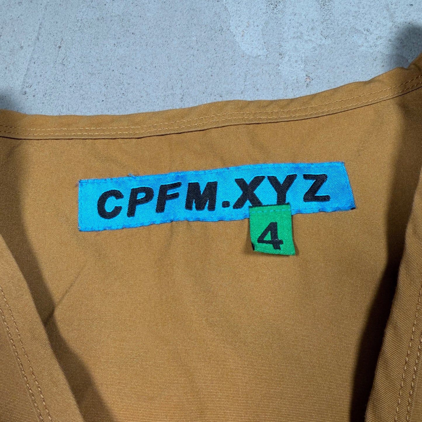CPFM 2021 Gardening Club Mustard Vest Size 4 (XL) USED x13684