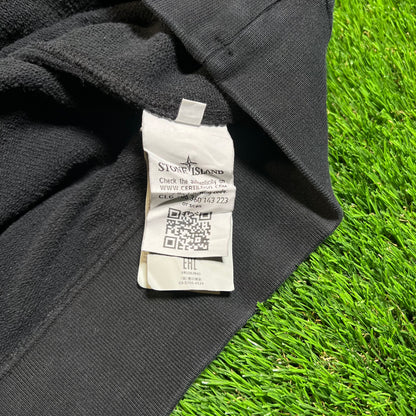 Stone Island Armband Logo Black Hoodie Size XL USED x16865