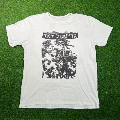 Assembly NY Grateful Dead "Hebrew" White Tee Size Large USED v18649