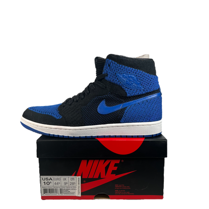 Jordan 1 High Flyknit Royal (2017) Size 10.5 USED s22444