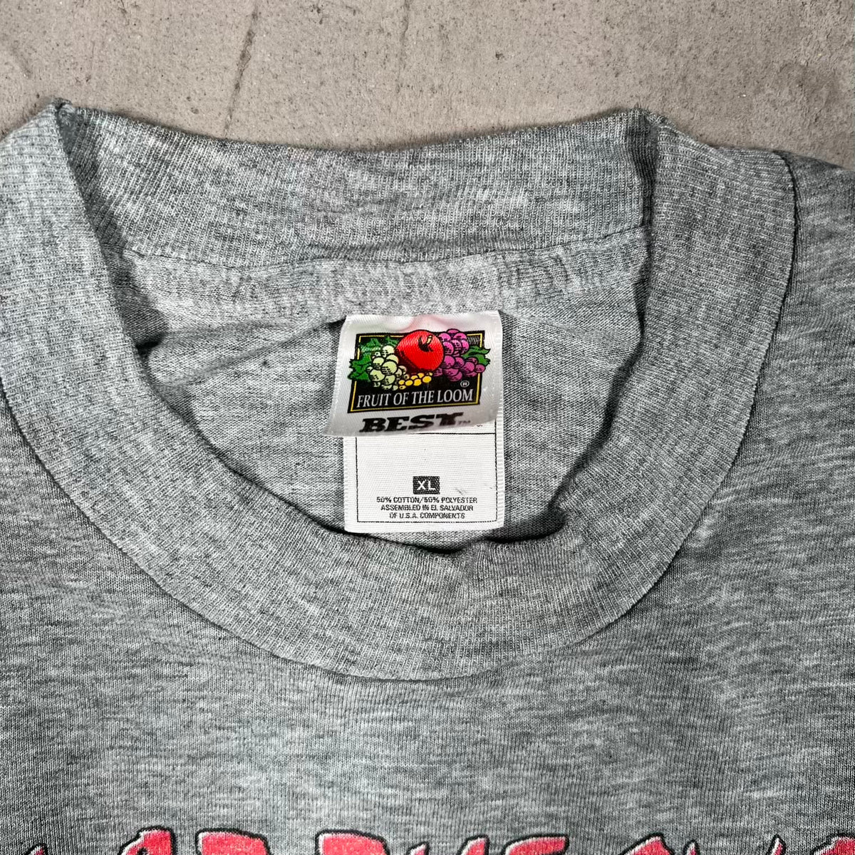 1999 Budweiser Back At The Swamp Lizard Grey Tee Size XL USED v20056