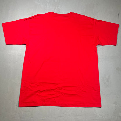 1995 Steve young 49ers tee red Size XL USED v13165