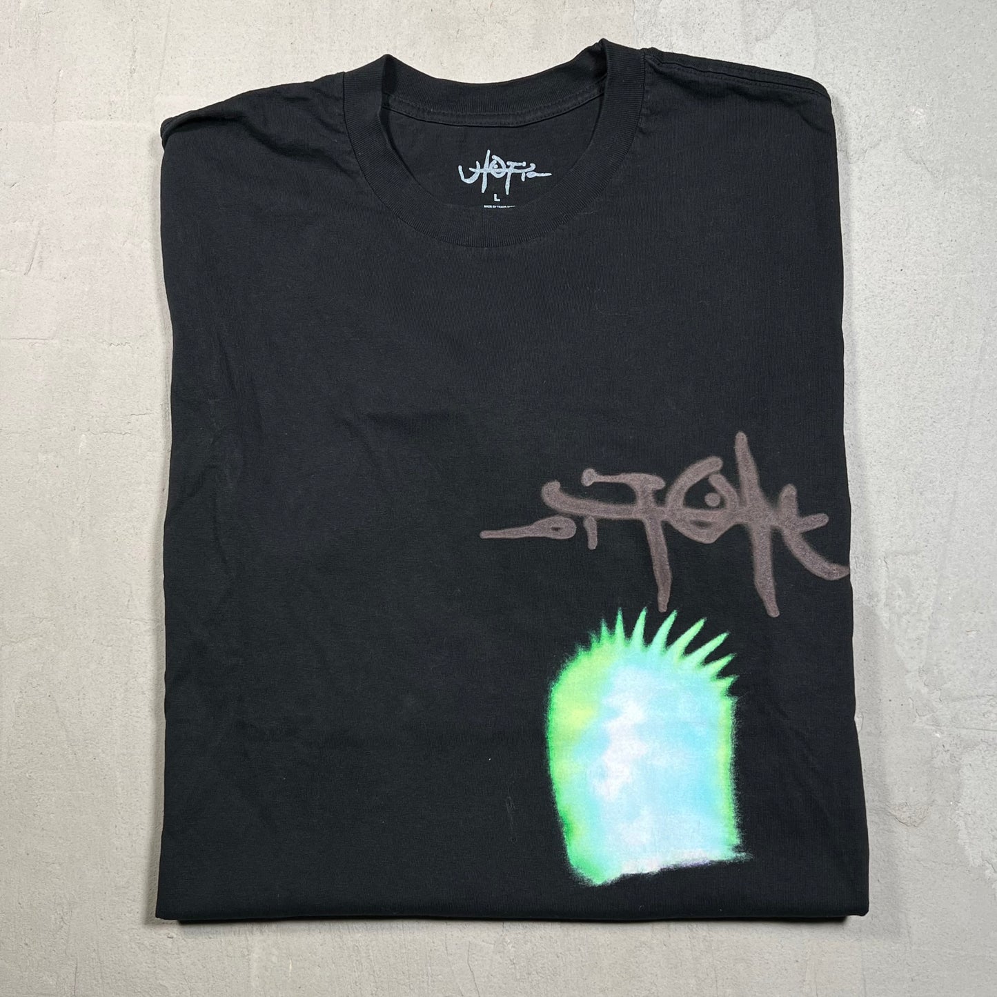 Travis Scott Utopia Black Tour Tee Size Large USED x17512