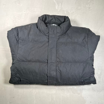 Stussy Ripstop Black Down Puffy Zip Up Jacket Size XL USED x18799