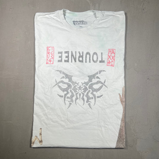 Travis Scott Circus Maximus "Tournee" White Tee Size XL USED x17355