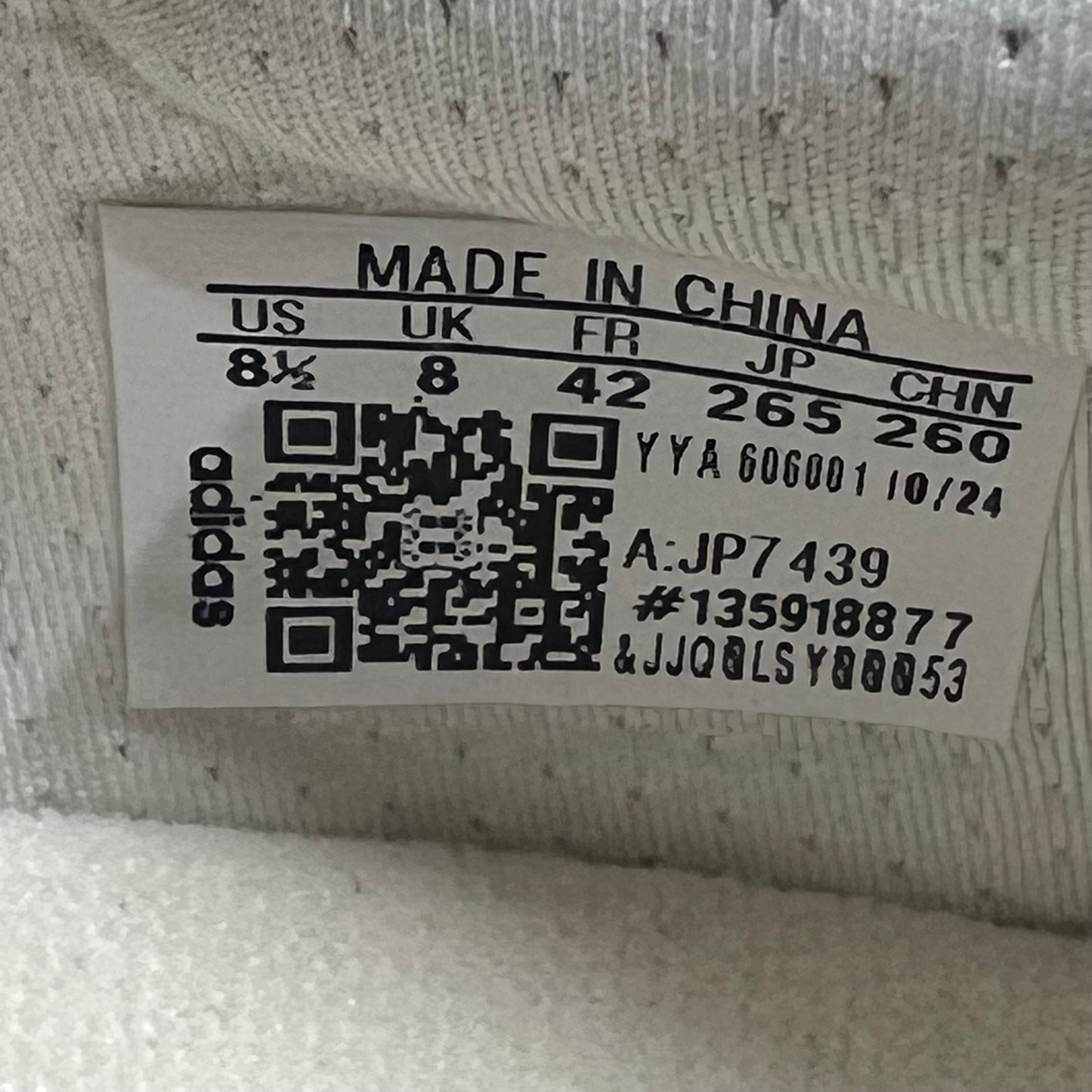 Adidas Y-3 Ultra Boost 5 Off White Wonder White (2024) Size 8.5 NEW s18499