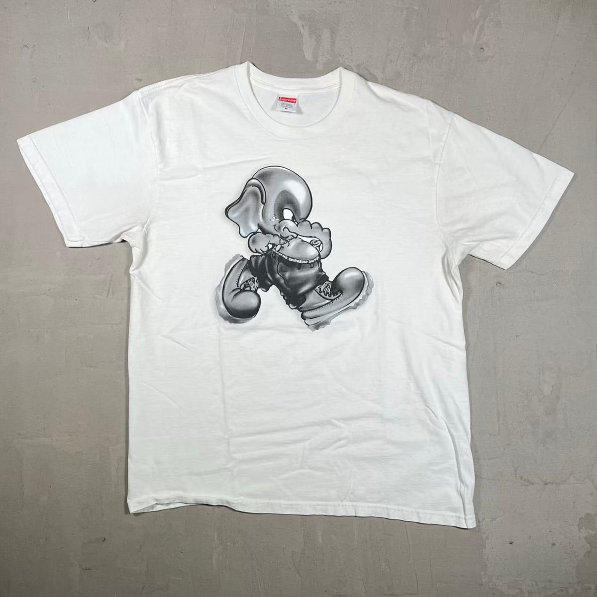 Supreme Elephant Tee White (2022) Size Medium USED x18724