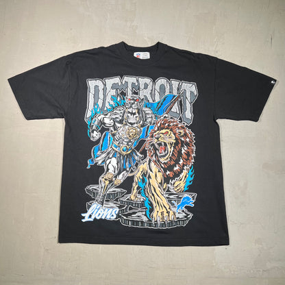 Warren Lotas x NFL Detroit Gladiator Black Tee Size XL NEW x14806