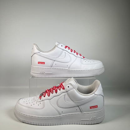 Nike Air Force 1 Low Supreme White (2020) Size 11 USED s22404