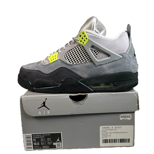 Jordan 4 SE 95 Neon (2020) Size 11 USED s22533