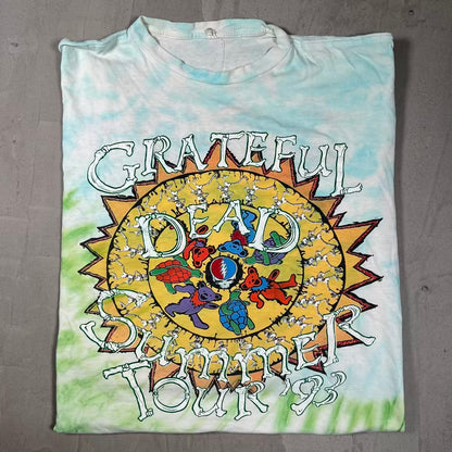 1993 Grateful Dead Summer Tour Everyday Day Tie Dye Tee Size XL USED v20160