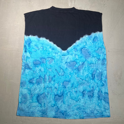 1999 Star Trek Space Ship Tie Dye Sleeveless Size XL USED v19402