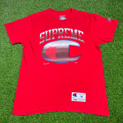 Supreme Champion C Red Tee Size Medium USED x14598