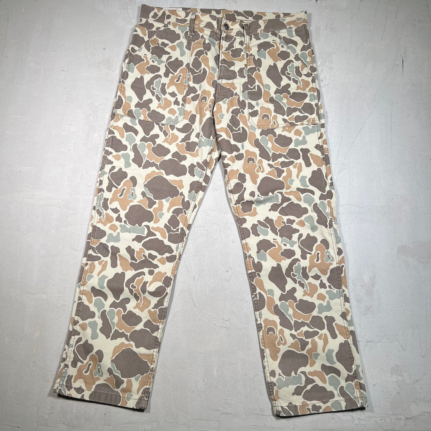 J. Crew Wallace and Barnes Duck Camo Workwear Pants Size 34 USED v19503