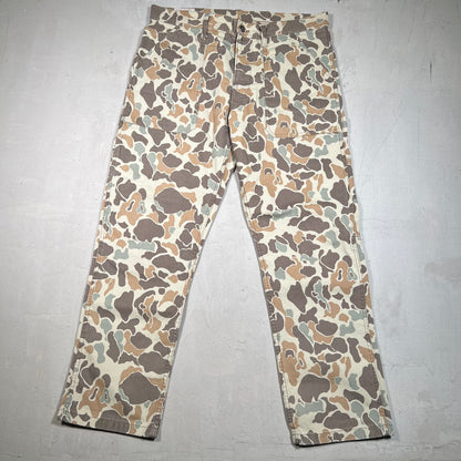 J. Crew Wallace and Barnes Duck Camo Workwear Pants Size 34 USED v19503