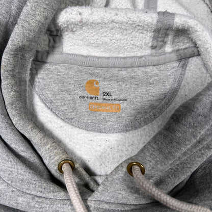 Carhartt Basic Grey Pull Over Hoodie Size XXL USED v16910