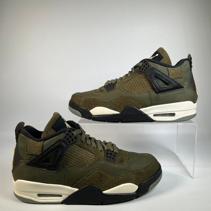 Jordan 4 Craft Medium Olive (2023) Size 9.5 USED s21321