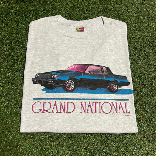 1992 Grand National Car Grey Tee Size Large USED v16468