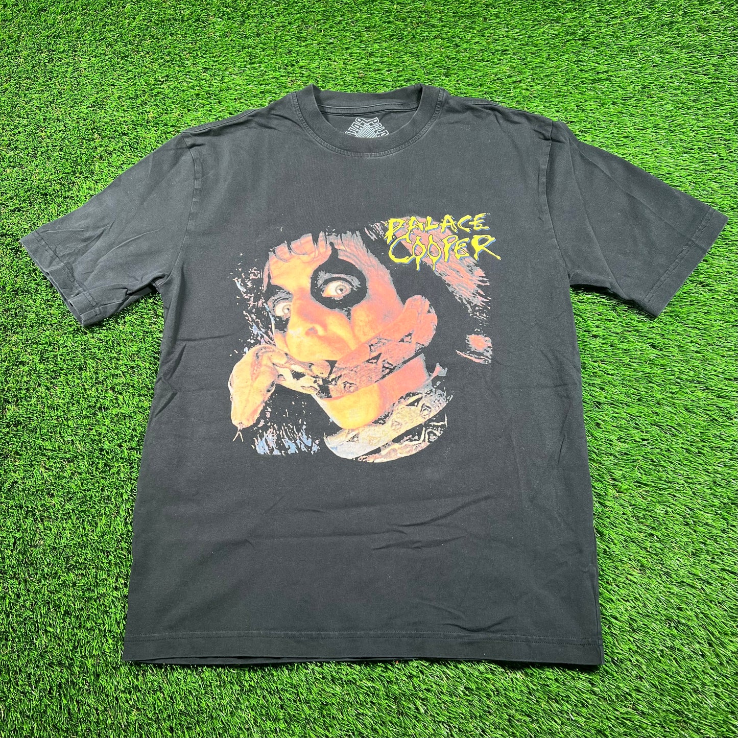 Palace Alice Cooper Black Tee Size Medium USED x16194