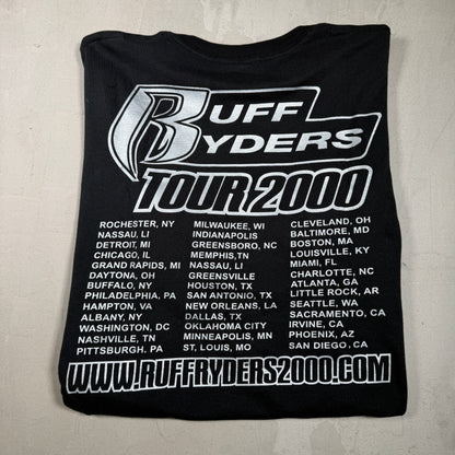 2000 Ruff Ryders Tour Black Tee Size XXL USED v17156