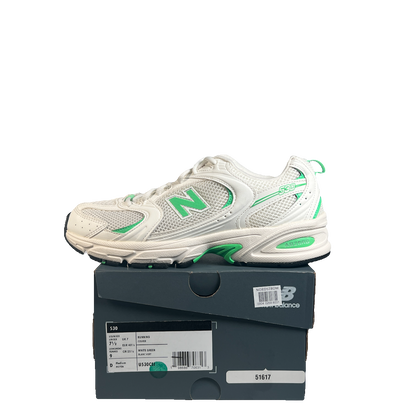 New Balance 530 Sea Salt Lime Leaf (2024) Size 7.5 USED s23359