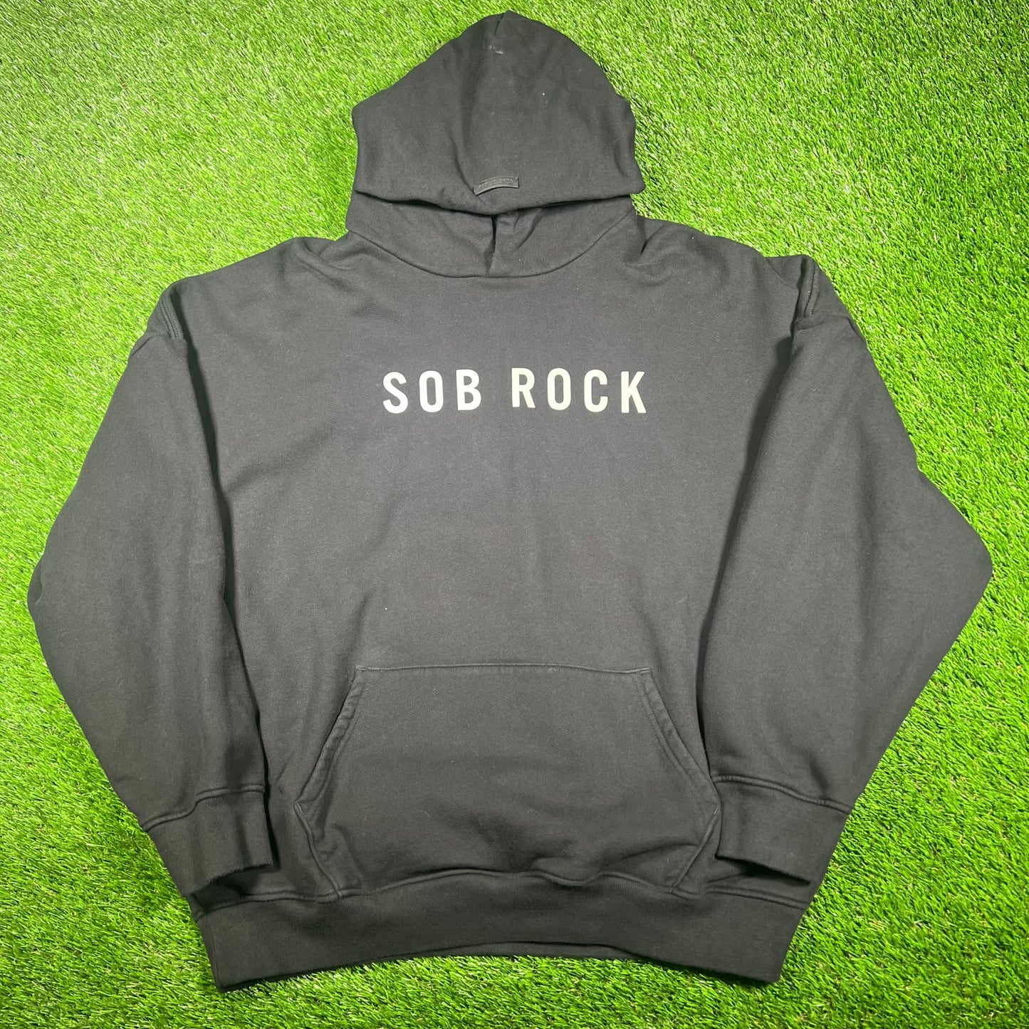 Fear Of God x John Mayer "SOB ROCK" Black Hoodie Size XL USED x14825