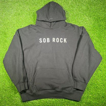 Fear Of God x John Mayer "SOB ROCK" Black Hoodie Size XL USED x14825