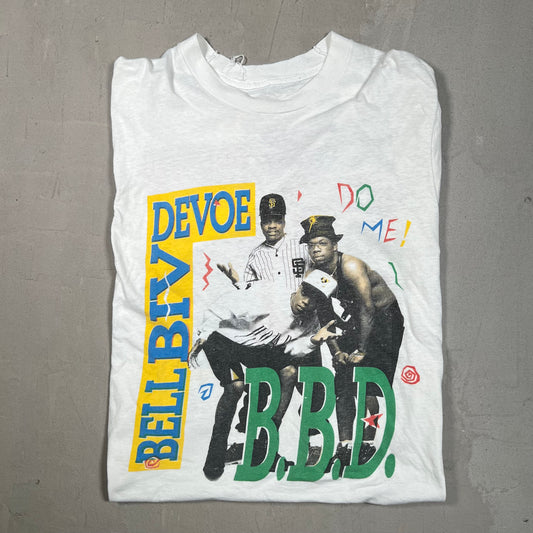 1990s Bell Biv Devoe "Do Me!" White Tee Size Medium USED v16082