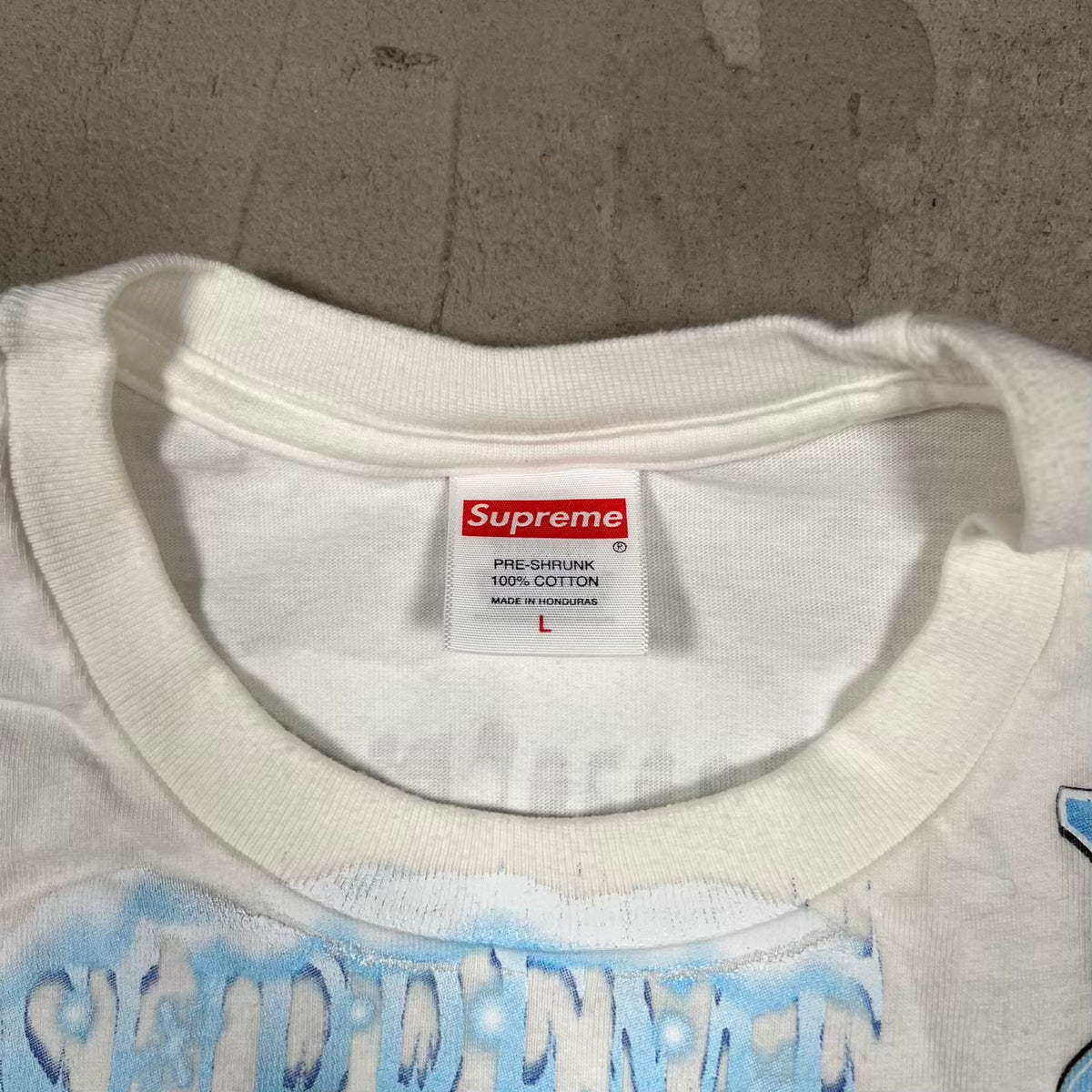 Supreme Flash White Tee (2026) Size Large USED x18690