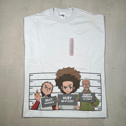 Y2K Boondocks Grey Cartoon Tee Size XL NEW v18296