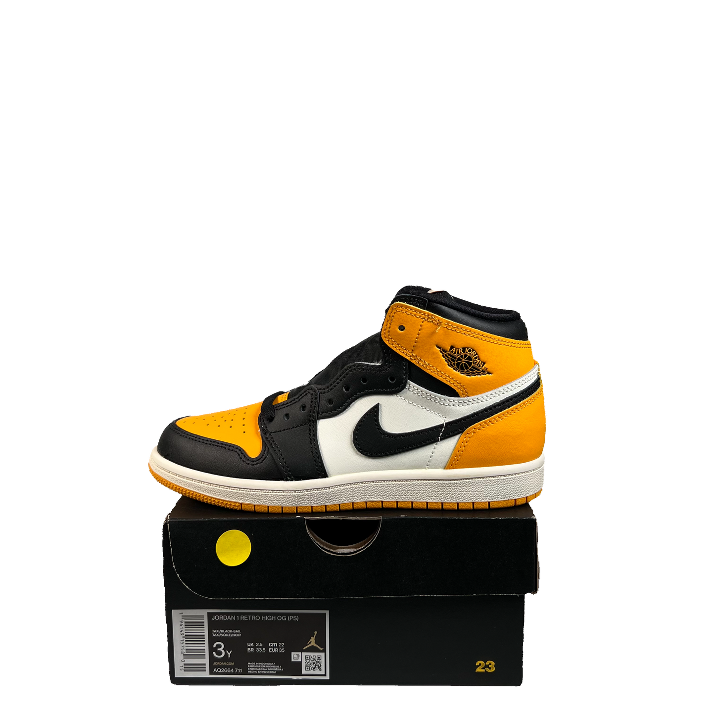 Jordan 1 High Taxi (2022) Size 3y NEW s22415