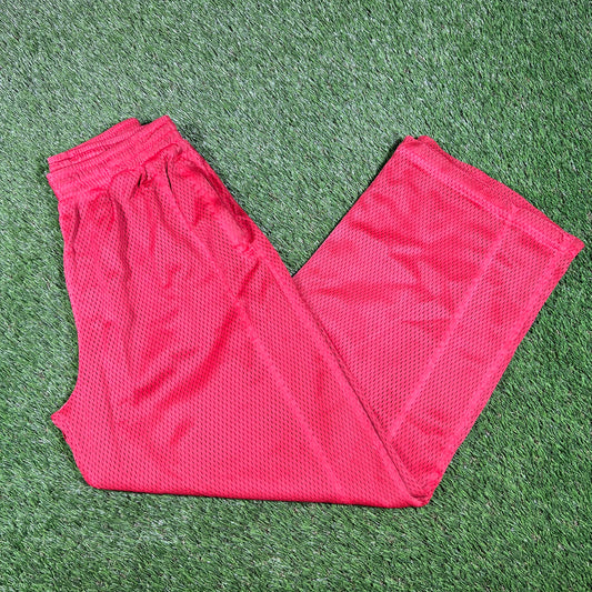 GV Gallery Red Mesh Sweatpannts Size XS USED x15357
