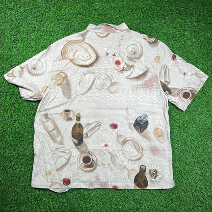 Aime Leon Dore ALD Dinner Scene Leisure Shirt Size XL USED x16548