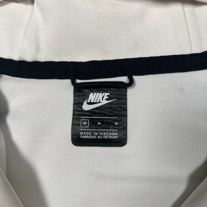 Nike White Tech Fleece Zip Up Hoodie Size Medium USED v17555