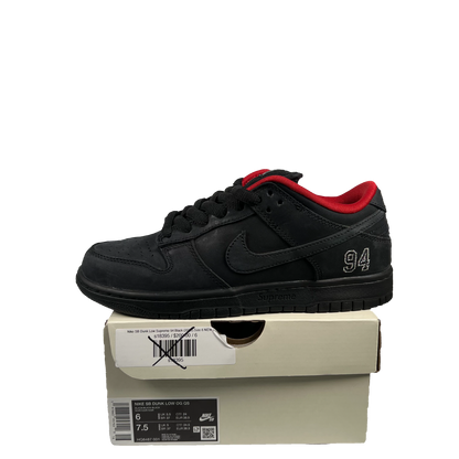 Nike SB Dunk Low Supreme 94 Black (2025) Size 6 USED s19073