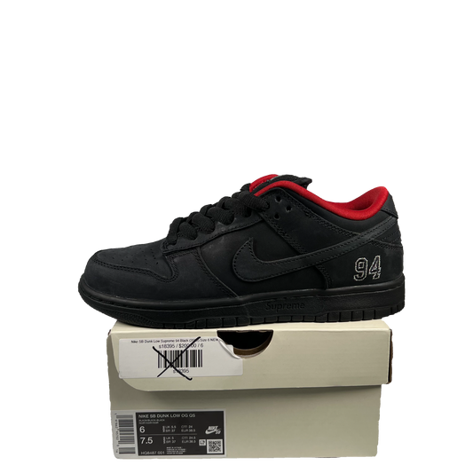 Nike SB Dunk Low Supreme 94 Black (2025) Size 6 USED s19073