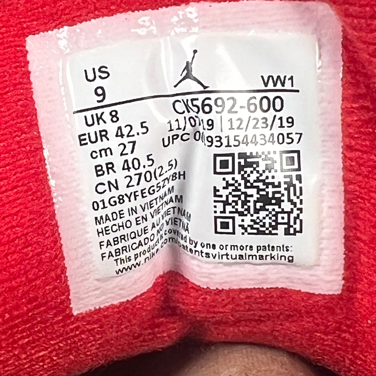 Jordan 3 Unite (2020) Size 9 USED s20140