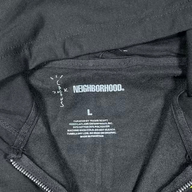 Cactus Jack Neighborhood Carousel Hoodie Black Size Large NEW x18977