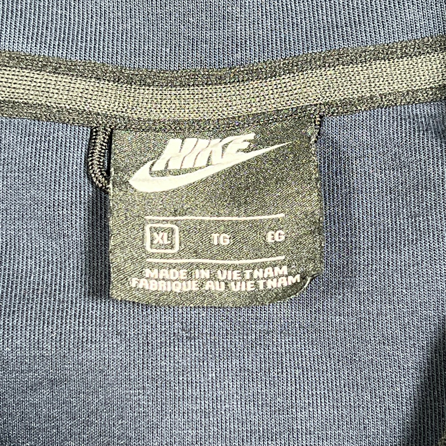 Nike Navy Tech Zip Up Hoodie Size XL USED v16515